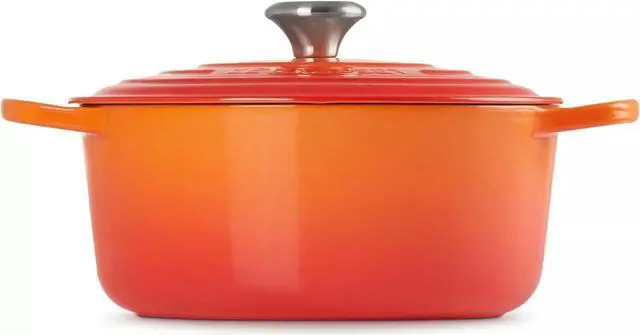 Alt view image 3 of 7 - Le Creuset Enameled Cast Iron Signature Round Dutch Oven, 5.5 qt. - Flame