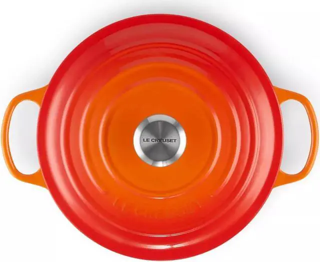 Alt view image 4 of 7 - Le Creuset Enameled Cast Iron Signature Round Dutch Oven, 5.5 qt. - Flame