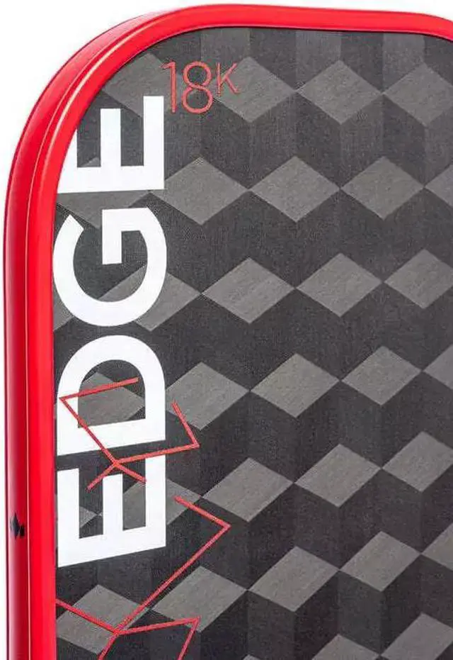 Alt view image 2 of 6 - Diadem Unisex Edge 18K Power USAPA Approved Pickleball Paddle - 16mm, Red