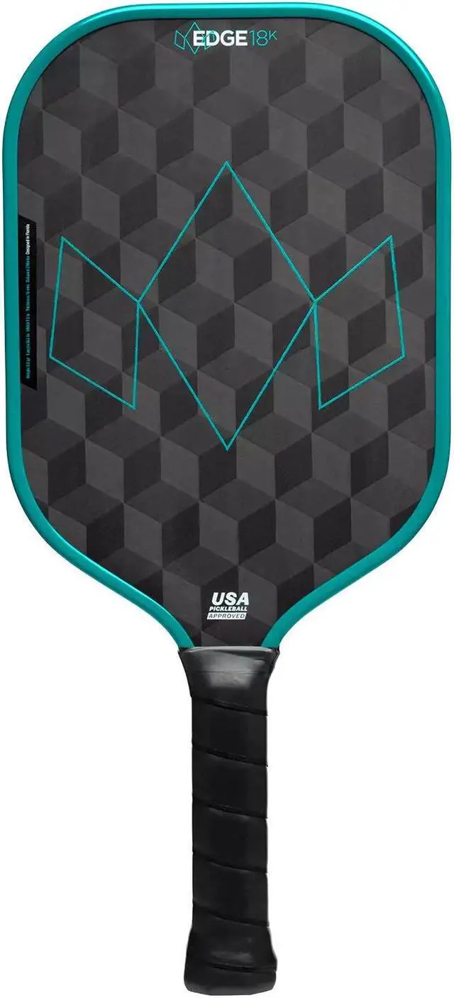Alt view image 3 of 5 - Diadem Unisex Edge 18K Power USAPA Approved Pickleball Paddle - 16mm, Teal