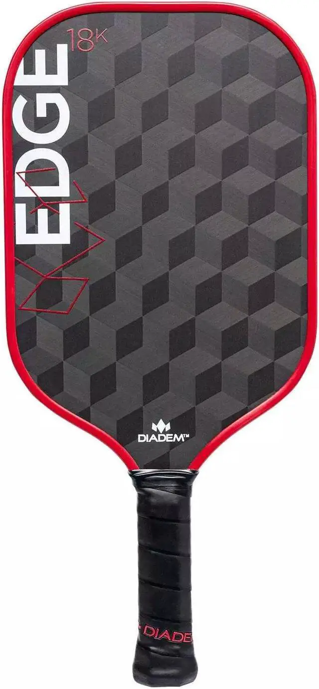 Main image of Diadem Unisex Edge 18K Pickleball Paddle - USAPA Approved - 16mm, Red
