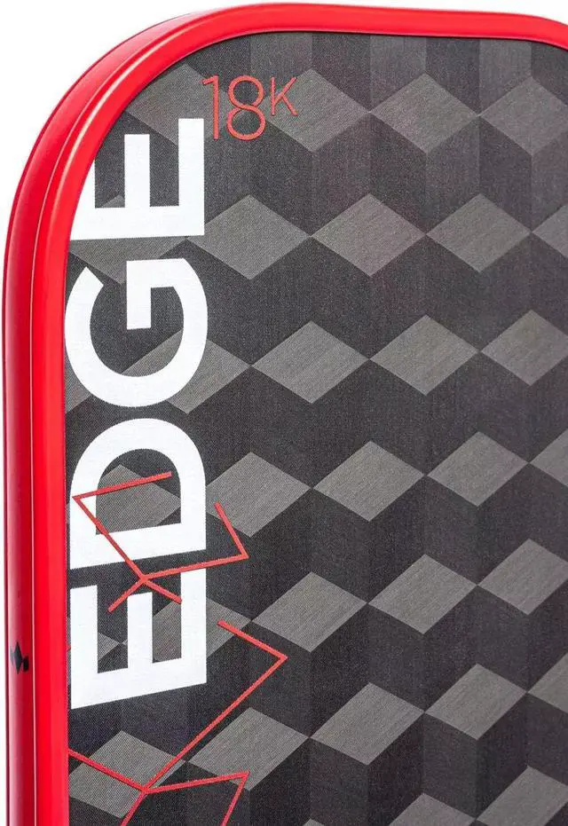 Alt view image 2 of 7 - Diadem Unisex Edge 18K Pickleball Paddle - USAPA Approved - 16mm, Red