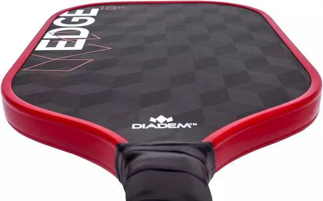 Alt view image 4 of 7 - Diadem Unisex Edge 18K Pickleball Paddle - USAPA Approved - 16mm, Red