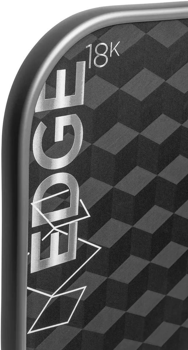 Alt view image 2 of 5 - Diadem Unisex Edge 18K Speed Pro Pickleball Paddle - 10mm Honeycomb Core, Silver