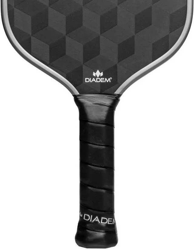 Alt view image 4 of 5 - Diadem Unisex Edge 18K Speed Pro Pickleball Paddle - 10mm Honeycomb Core, Silver