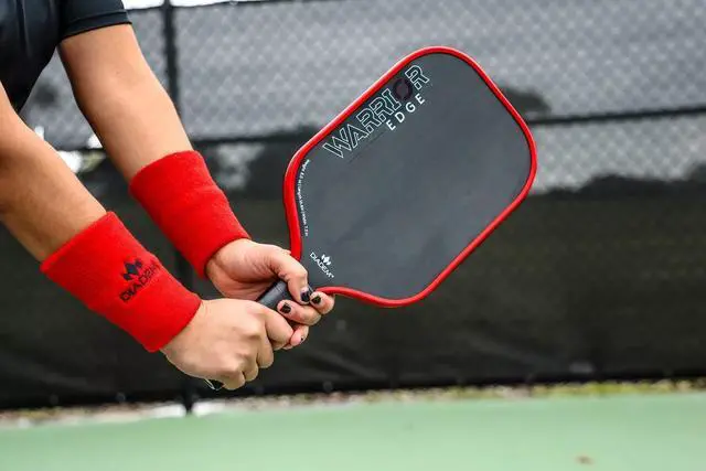 Alt view image 2 of 5 - Diadem Warrior Edge Pickleball Paddle - 16mm Core, Midweight 8oz. - Red