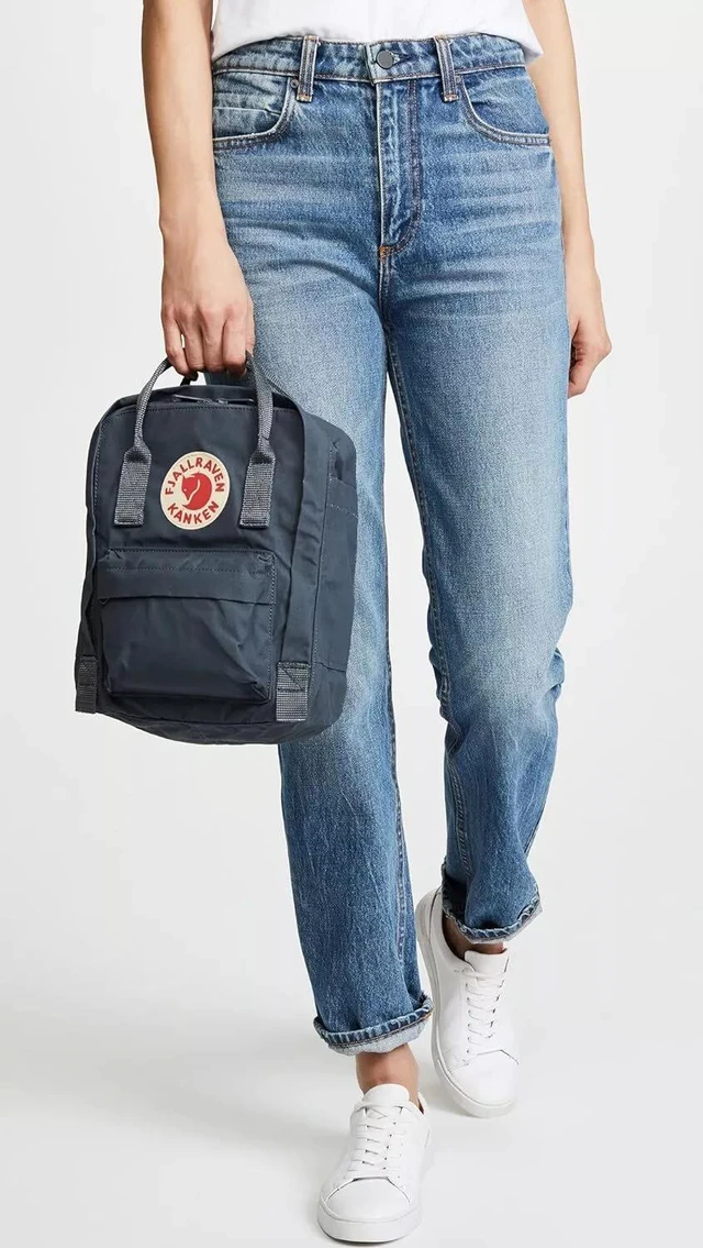 Alt view image 4 of 4 - Fjallraven Comfortable Kanken Mini Classic Outdoor Backpack - Graphite