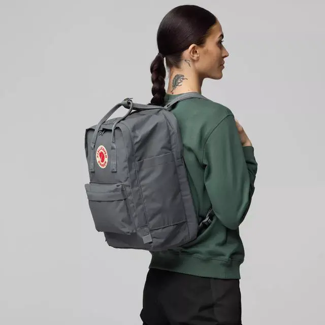 Alt view image 5 of 6 - Fjallraven F23524-550 Adjustable Water Resistant Kanken Backpack, 15 in - Black