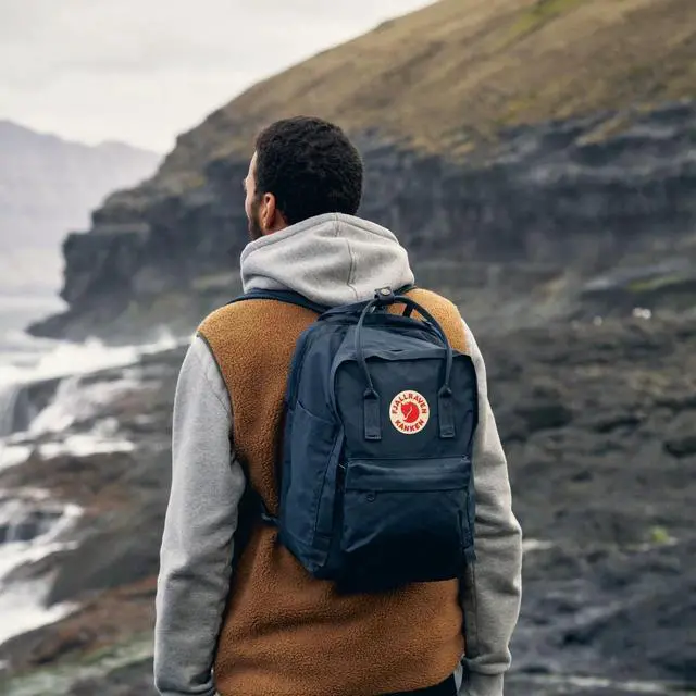 Alt view image 6 of 6 - Fjallraven F23524-550 Adjustable Water Resistant Kanken Backpack, 15 in - Black
