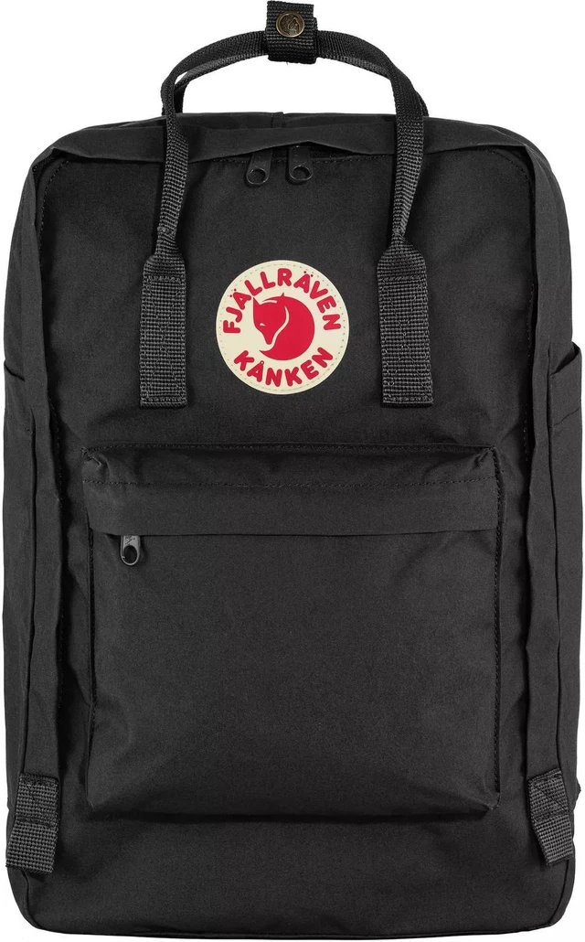 Alt view image 3 of 6 - Fjallraven F23525-550 Adjustable Water Resistant Kanken Backpack, 17-in - Black