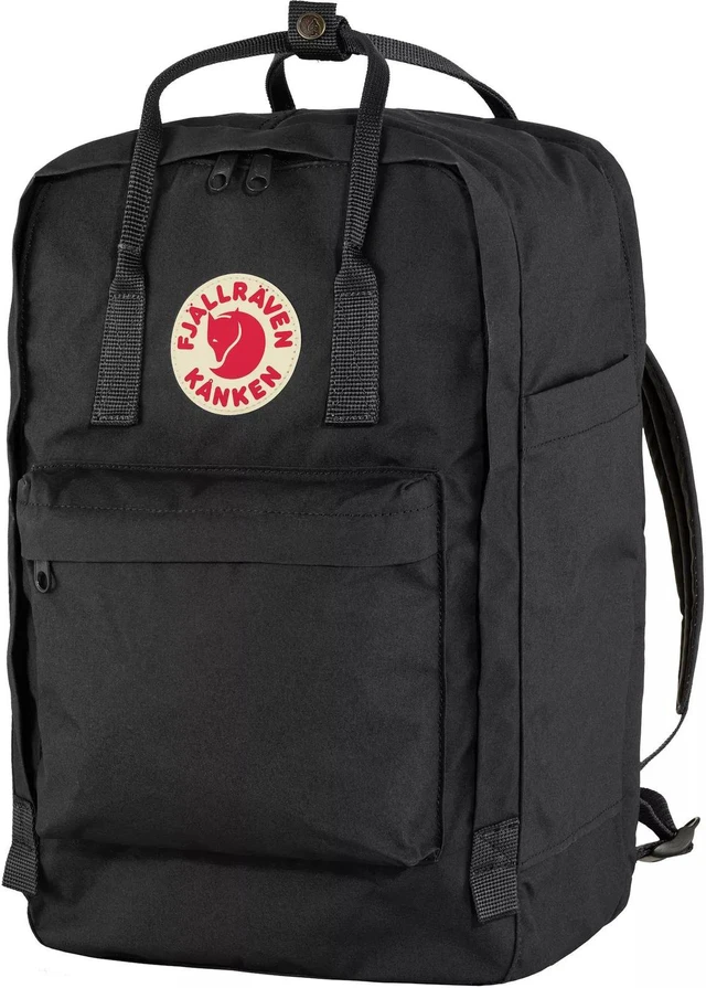Main image of Fjallraven F23525-550 Adjustable Water Resistant Kanken Backpack, 17-in - Black