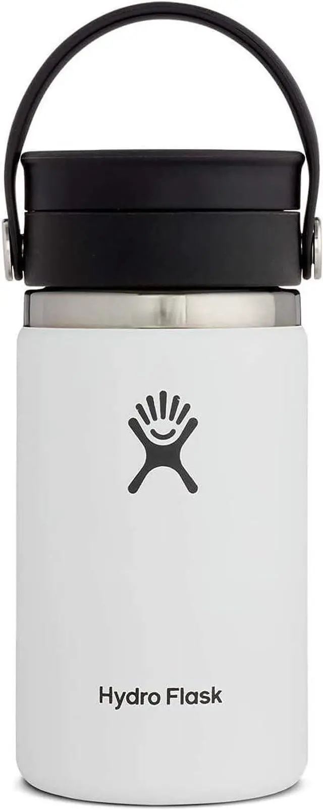 Main image of Hydro Flask Vacuum Insulated Wide Mouth Flex Sip Water Bottle, 12 oz - White