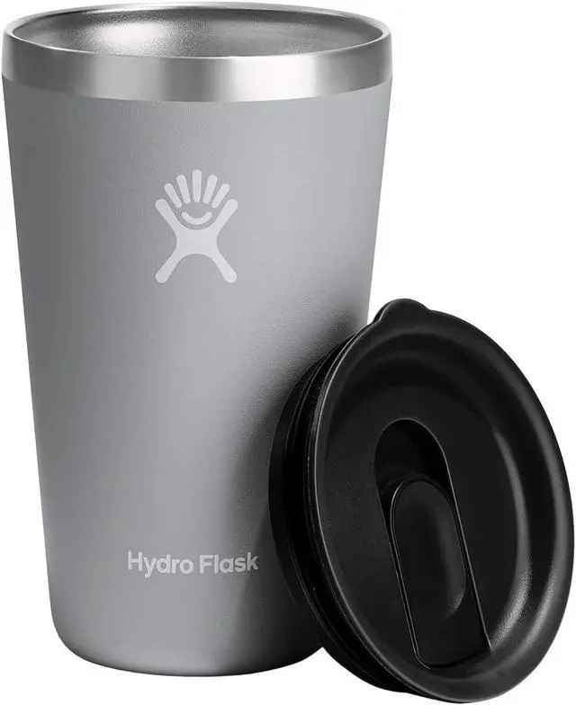 Main image of Hydro Flask Double-Wall Insulated All Around Tumbler w/Lid, 16 oz - Birch Grey