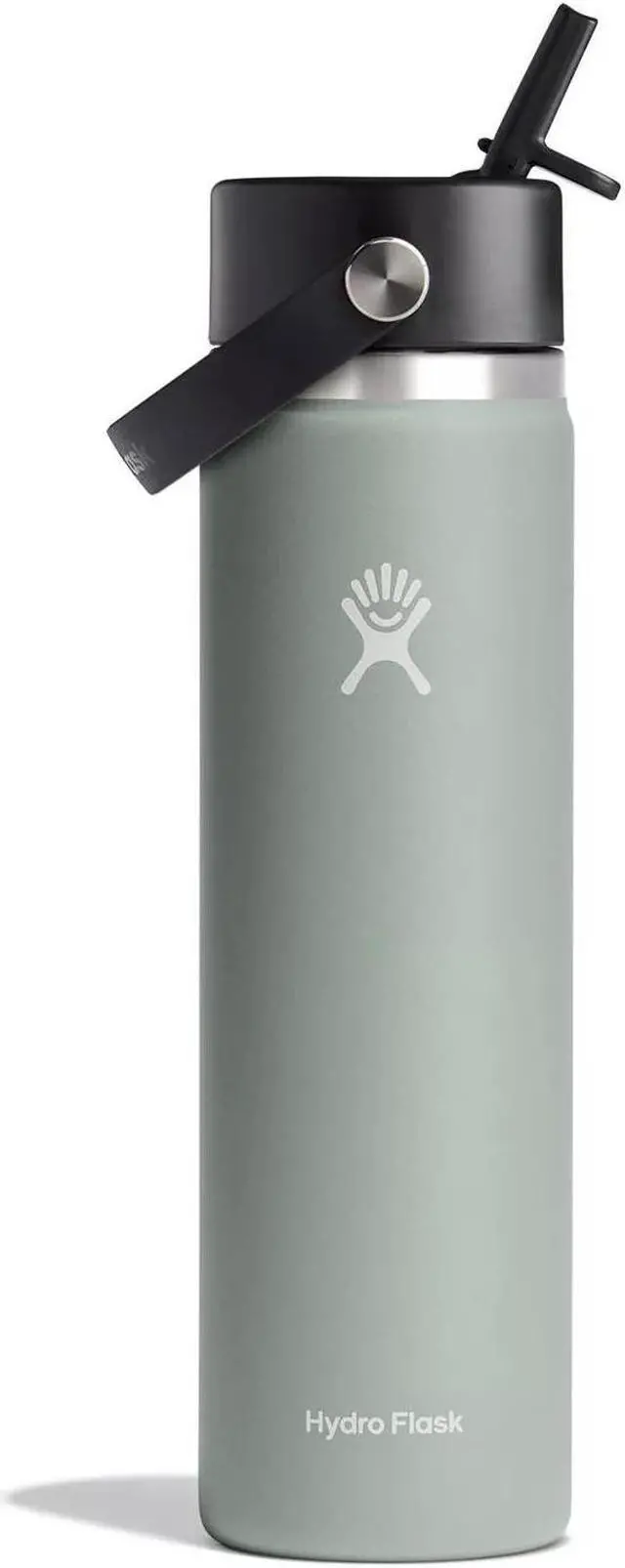 Main image of Hydro Flask Vacuum Insulated Wide Mouth Water Bottle w/Straw Lid, 24 oz - Agave