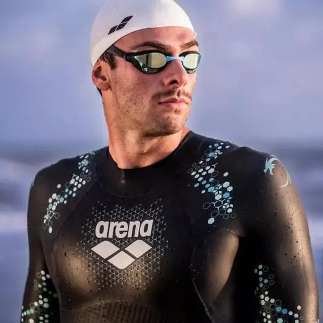 Alt view image 3 of 6 - Arena Unisex Cobra Ultra Swipe Racing Swim Goggles, Anti-Fog, Blue/Blue/Black