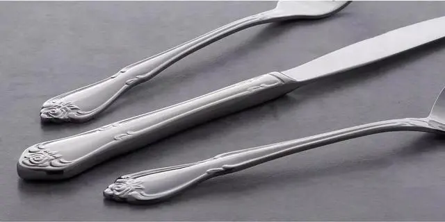 Alt view image 5 of 5 - Oneida True Rose 45-Piece Everyday Flatware, Service for 8, 18/0 Stainless Steel