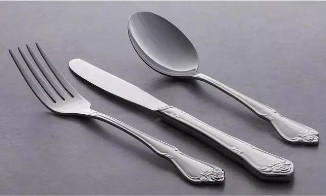 Alt view image 4 of 5 - Oneida True Rose 45-Piece Everyday Flatware, Service for 8, 18/0 Stainless Steel