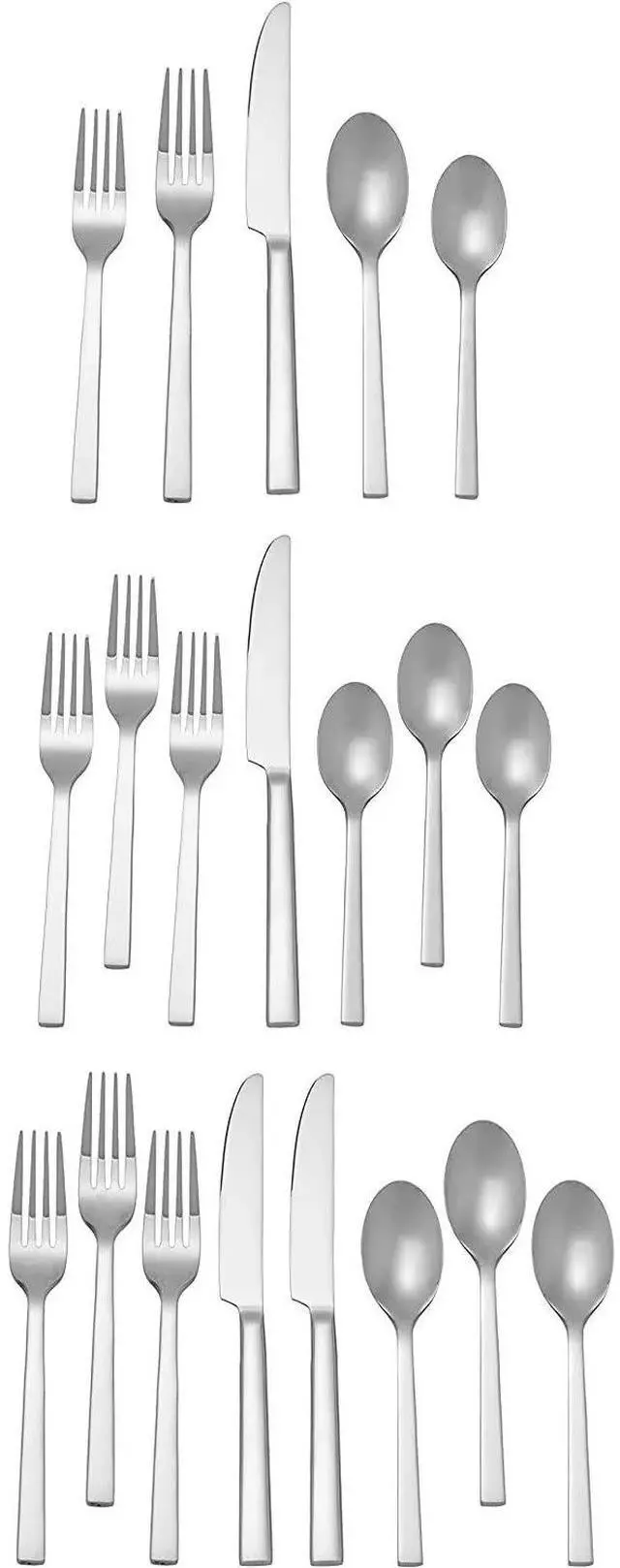 Alt view image 4 of 4 - Oneida Chef's Table 20 Pc Everyday Flatware, Service for 4, Stainless Steel