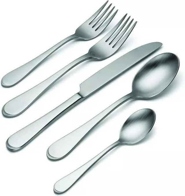 Alt view image 4 of 4 - Oneida H326045Al20 Satin Icarus 45-Piece Everyday Flatware Set, Service For 8