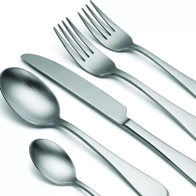 Alt view image 2 of 4 - Oneida H326045Al20 Satin Icarus 45-Piece Everyday Flatware Set, Service For 8