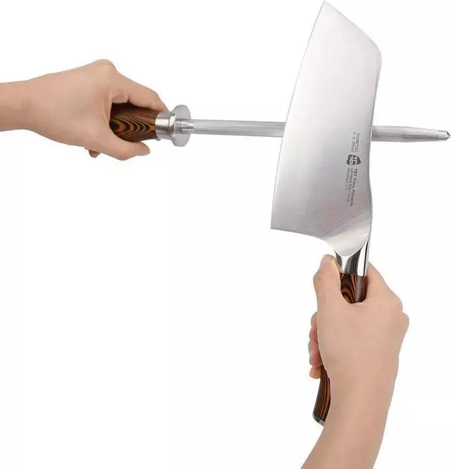 Alt view image 2 of 6 - TUO Cutlery Fiery Series 8pc Knives Set with Wooden Block, Honing Steel & Shears