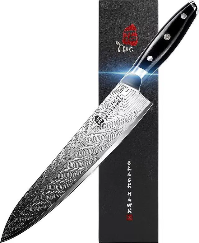 Main image of TUO Cutlery 10'' Chef Knife - Black Hawk-S Series, Vegetable & Meat Cleaver