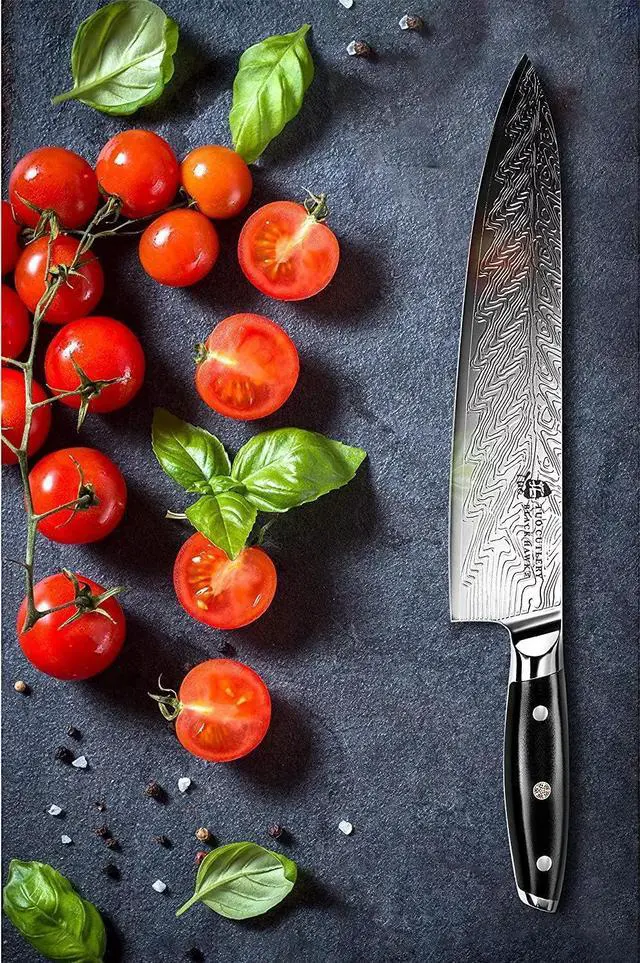 Alt view image 4 of 5 - TUO Cutlery 10'' Chef Knife - Black Hawk-S Series, Vegetable & Meat Cleaver