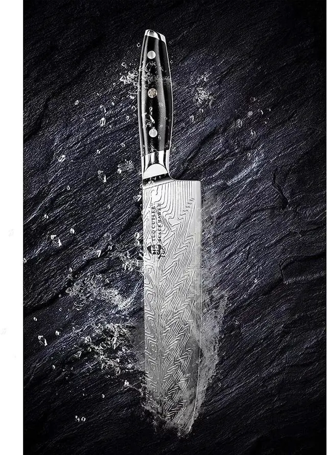 Alt view image 5 of 6 - TUO Cutlery Chef's Kitchen Kiritsuke Knife, Black Hawk-S Series, 8.5 inch