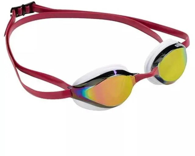Alt view image 5 of 5 - Arena Unisex Python Racing Swim Mirror Lens Goggles, Copper/White/Red Wine