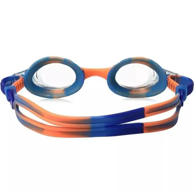 Alt view image 2 of 2 - TYR Tie Dye Swimple Goggles, Clear/Blue/Orange, One Size, for Ages 3-10