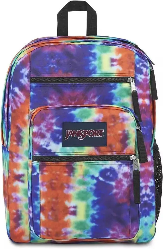 Alt view image 2 of 4 - JanSport Big Student Backpack, Red/Multi Hippie Days