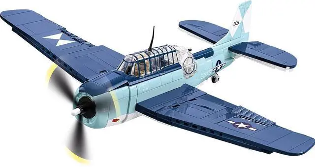 Alt view image 3 of 5 - COBI Historical Collection WWII Grumman TBF Avenger, Toys for Kids, 392 Pieces