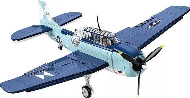 Alt view image 2 of 5 - COBI Historical Collection WWII Grumman TBF Avenger, Toys for Kids, 392 Pieces