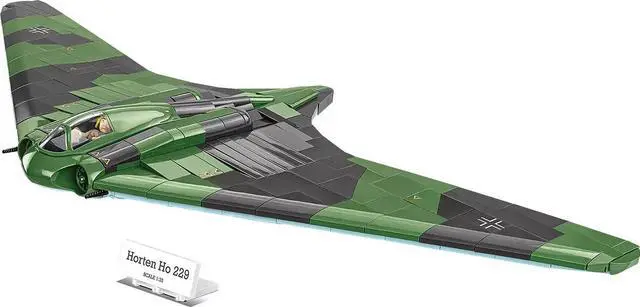Alt view image 5 of 6 - COBI HC WWII Horten Ho 229 Military Aircraft Construction Blocks Kit, 953 Pieces