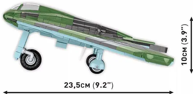 Alt view image 6 of 6 - COBI HC WWII Horten Ho 229 Military Aircraft Construction Blocks Kit, 953 Pieces