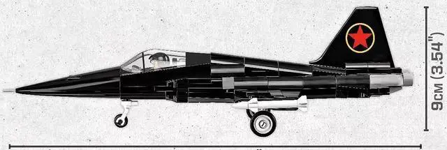 Alt view image 7 of 7 - COBI Top Gun MiG-28 Fighter Antagonistic Aircraft, Toys for Kids, 332 Pieces