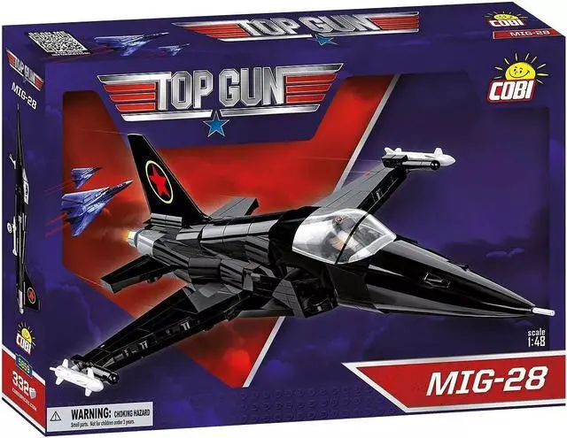 Main image of COBI Top Gun MiG-28 Fighter Antagonistic Aircraft, Toys for Kids, 332 Pieces