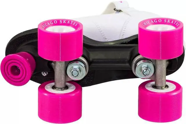 Alt view image 3 of 5 - Chicago Unisex Bullet Speed Regular Lace-Up Roller Skate - White - Size 7