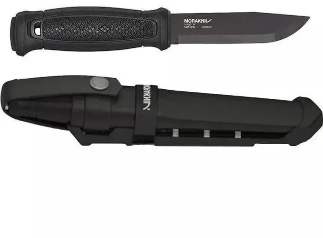 Main image of Morakniv Garberg Full Tang Carbon Steel Fixed Blade Knife with Multi-Moun, Black
