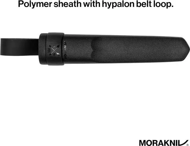 Alt view image 2 of 6 - Morakniv Garberg 4.3" Full Tang Stainless Steel Fixed Blade Knife - Black