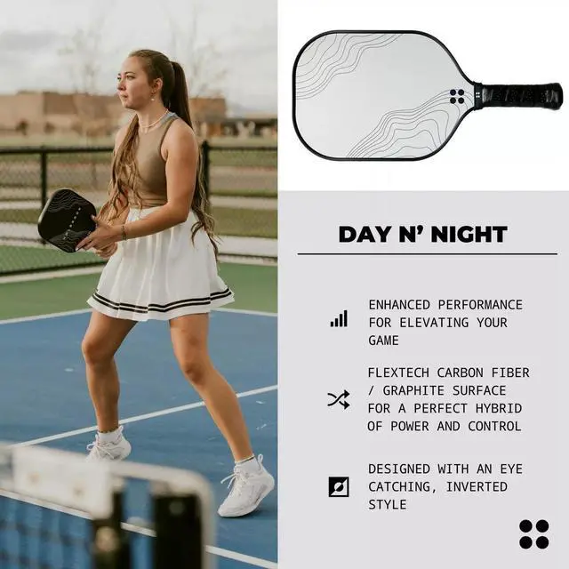 Alt view image 3 of 7 - Holbrook Pickleball Day N' Night Design Performance Series Pickleball Paddles