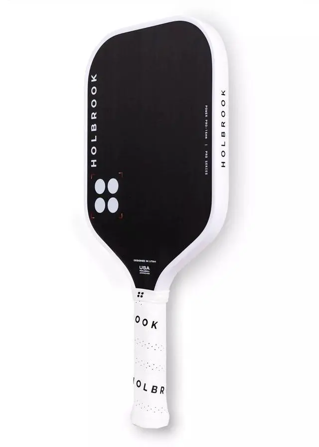 Alt view image 2 of 4 - Holbrook Pickleball Power Pro 16mm Pickleball Paddle with Comfort Grip - Black