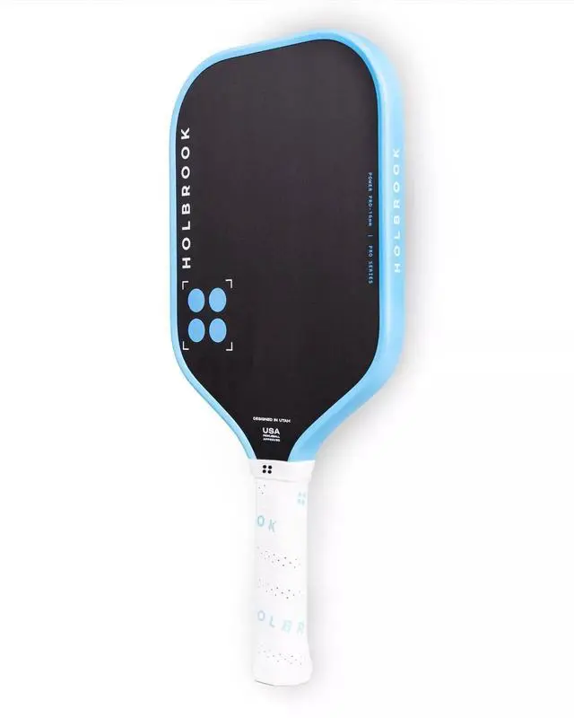 Alt view image 6 of 6 - Holbrook Pickleball Power Pro 16mm Pickleball Paddle with Comfort Grip - Blue