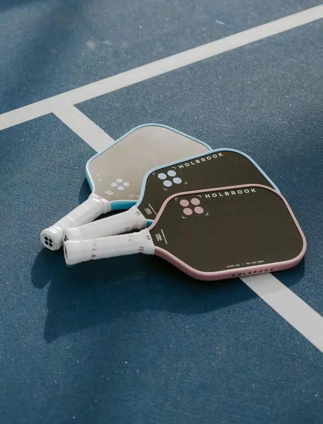 Alt view image 3 of 6 - Holbrook Pickleball Power Pro 16mm Pickleball Paddle with Comfort Grip - Blue