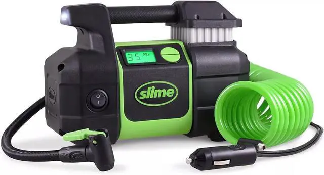 Main image of Slime 40063 Elite Heavy Duty 4x4 Air Compressor, Tire Inflator for Portable Cars
