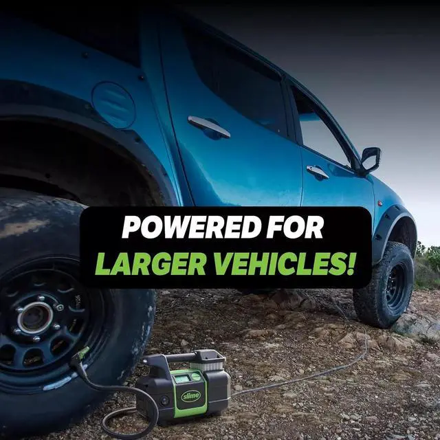 Alt view image 4 of 6 - Slime 40063 Elite Heavy Duty 4x4 Air Compressor, Tire Inflator for Portable Cars