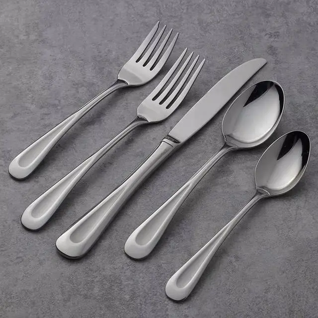 Alt view image 3 of 4 - Oneida Satin Sand Dune 45-Piece Flatware, Service of 8, Silver