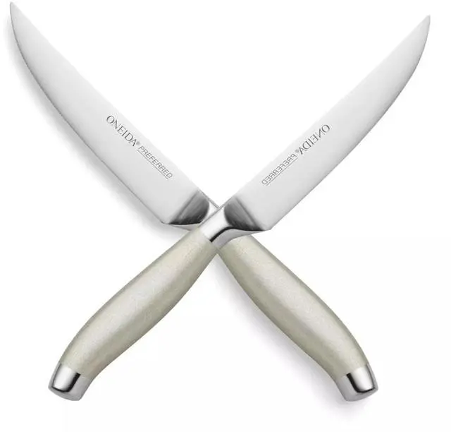 Alt view image 2 of 5 - Oneida Preferred S/4 Stainless Steel Steak Knives with Plain Edge, Metallic