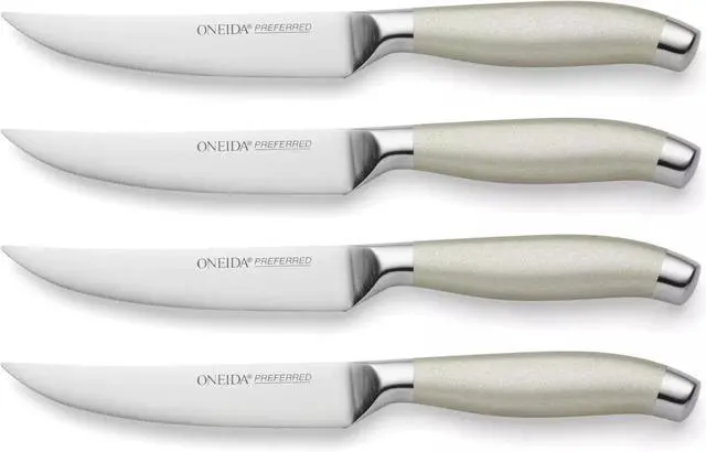 Main image of Oneida Preferred S/4 Stainless Steel Steak Knives with Plain Edge, Metallic