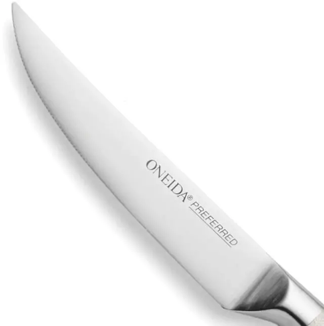Alt view image 4 of 5 - Oneida Preferred S/4 Stainless Steel Steak Knives with Plain Edge, Metallic
